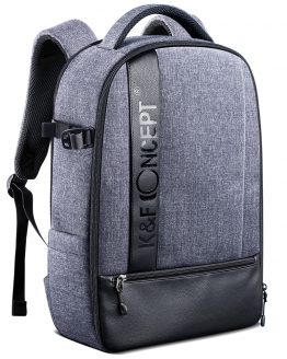 K&F Concept Professional Camera Backpack Large Capacity Waterproof Photography Bag for DSLR Cameras,15" Laptop,Tripod,Lenses
