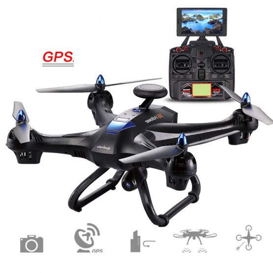 Clearance X183 4CH 6Axis 1080P Full HD Camera RC Drone GPS FPV WIFI Quadcopter One Key Return Follow Me Foldable Wide Angle