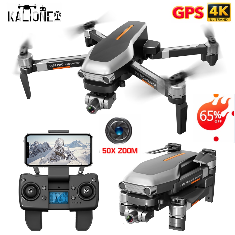 L109 PRO GPS Drone 4K ZOOM Camera Two-Axis Stable Gimbal Professional 5G WIFI FPV RC Quadcopter Helicopter SD card VS X35 SG906
