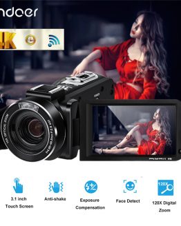 Ordro UHD 4k WIFI 24MP Digital Video Camera With 3.1'' Touch Display Wifi Digital Video Camcorder Professional Photography Cam