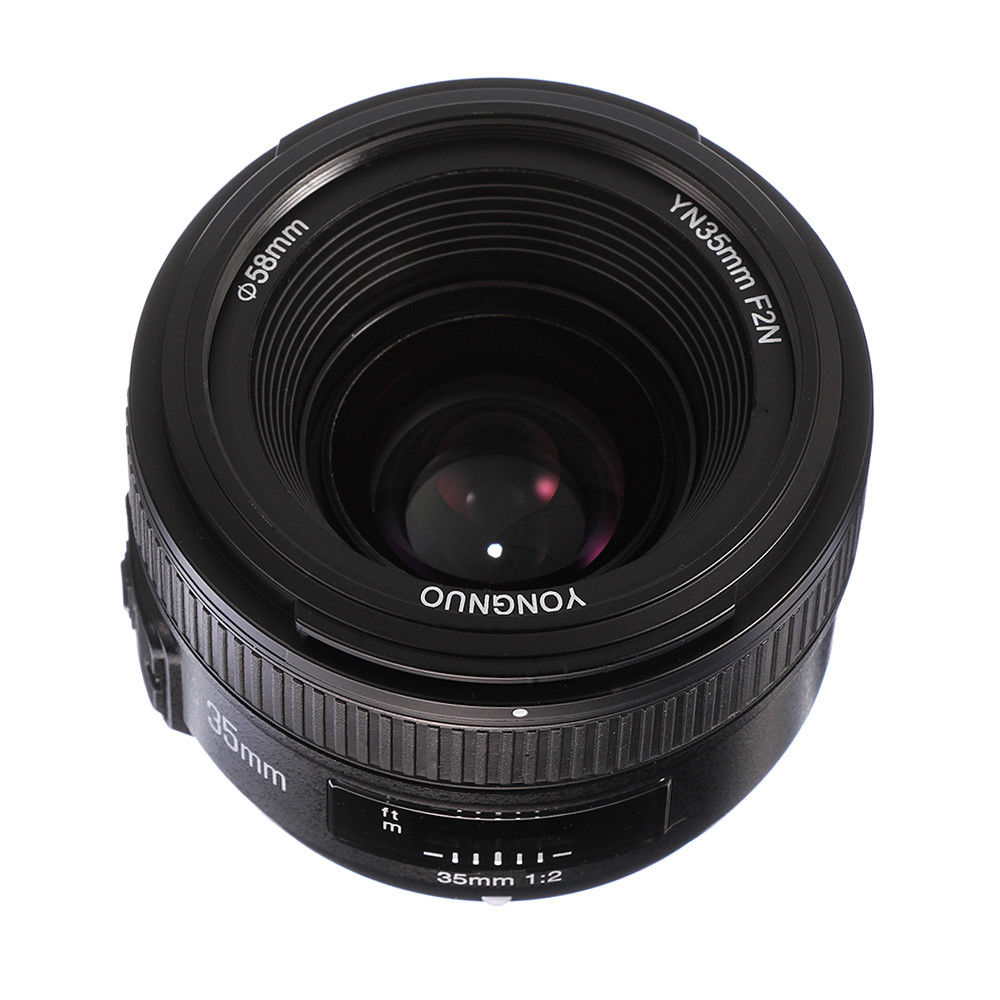 YONGNUO 35mm F2.0 Large Aperture AF/MF Auto Focus / Manual Focus Wide-angle Lenses for Nikon D7100 D7200 D750 D3200 DSLR Cameras