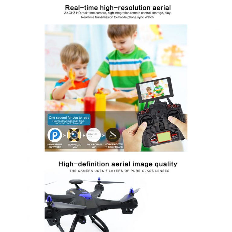 6Axis 1080P Full HD Camera RC Drone GPS FPV WIFI