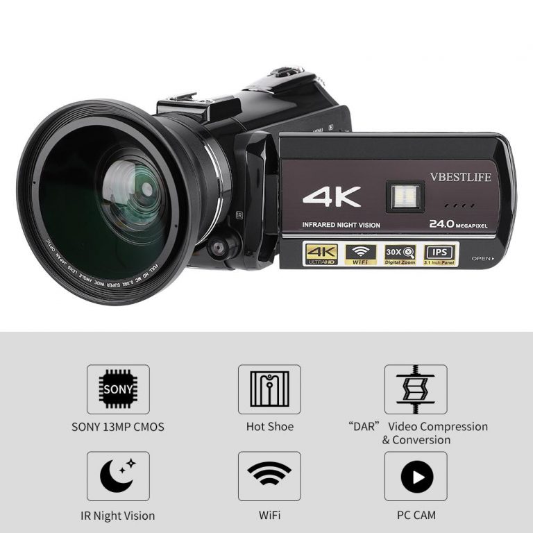 Digital Camera AC3-IPS 4K UHD WiFi 30X Zoom