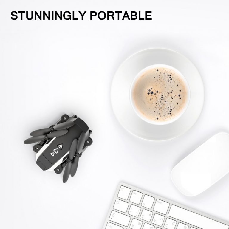 Mini Folding Drone Aerial Folding Quadcopter Phone Controlling Remote