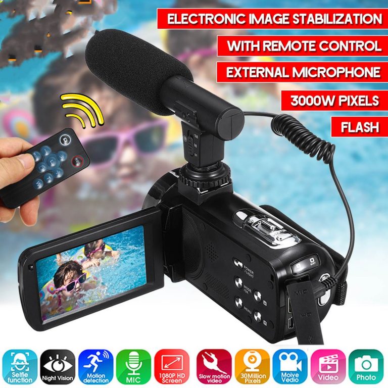 30MP Professional 4K 1080P HD Camcorder Video Camera Night Vision 3.0 Inch HD Camera 18X Digital Zoom Camera With Mic 1 30MP Professional 4K 1080P HD Camcorder Video Camera Night Vision