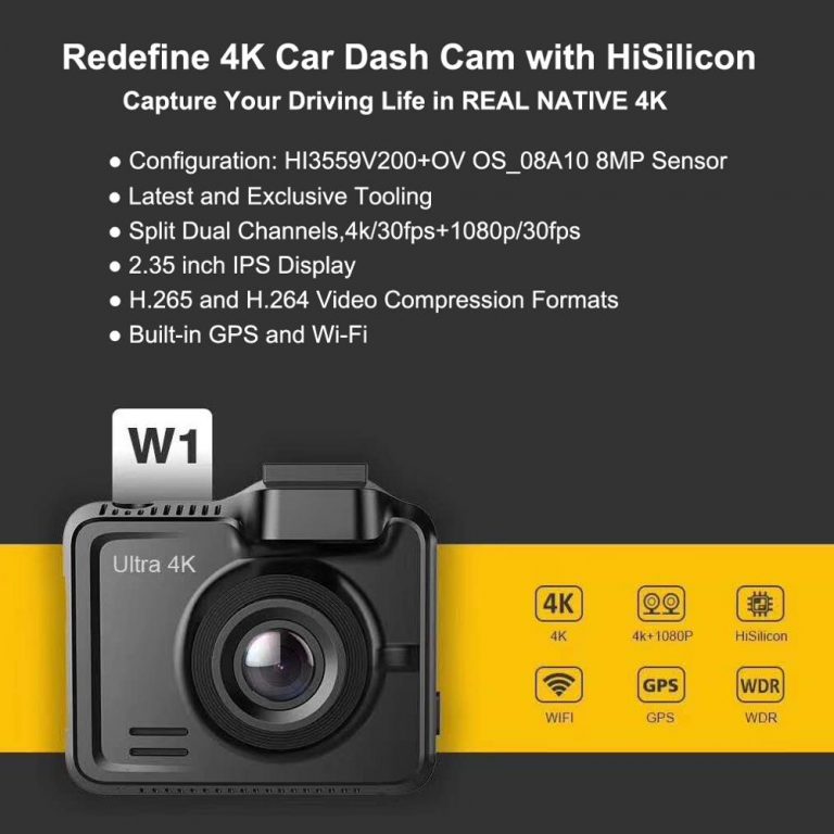Maiyue star Full HD 1080P Car DVR True 4K 3840 * 2160p 30fps Camera Built-in WIFI GPS Cam Rear Camera Multifunction Recorder 3 Maiyue Star True 4K Dash Cam with Built-In GPS and Dual Camera Functionality πβ¨