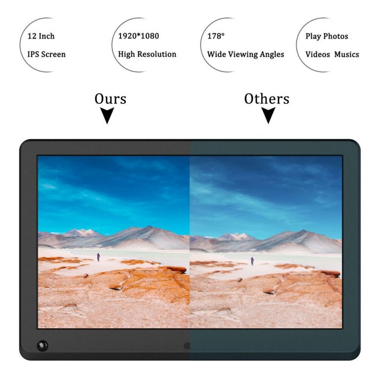 12 inch Screen LED Backlight HD 1920*1080 Digital Photo