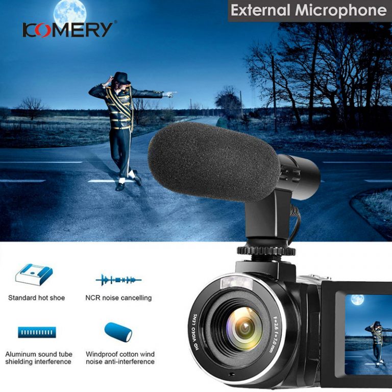 Real 4K Video Camera with Lens Hood WiFi Night Vision