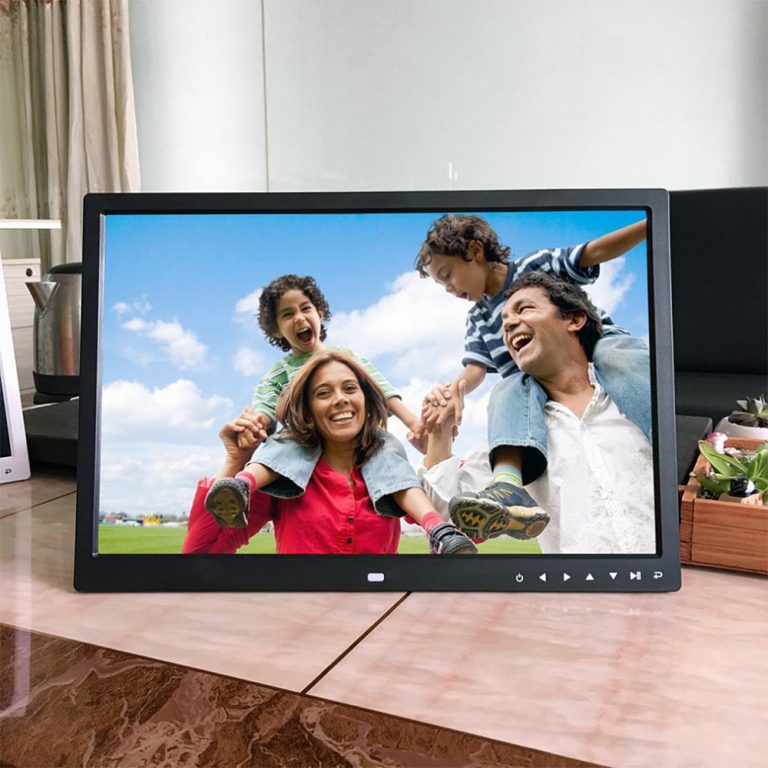 17 inch touch button digital photo frame electronic album HDMI
