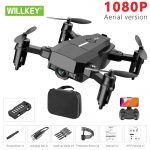Willkey F86 Drone 1080P HD Camera RC Mini Foldable Quadcopter WIFI FPV Selfie Optical Flow Quadcopter RC Helicopter Toy For Kids