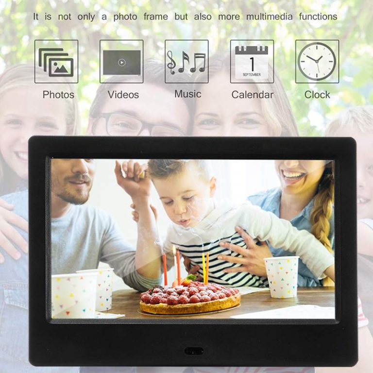 7 inch Screen Digital Photo Frames HD LED Backlight 1024*600 Full Function Picture Music Video Movie Electronic Album Gift 4 7 inch Screen Digital Photo Frames HD LED Backlight 1024*600