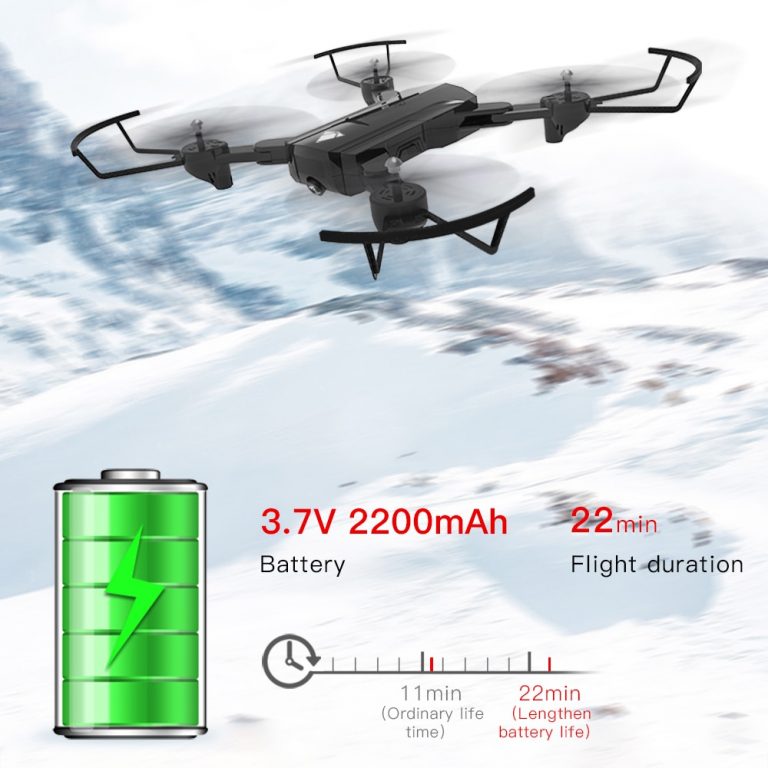 Foldable Professional Drone with Dual Camera 720P 4K Selfie