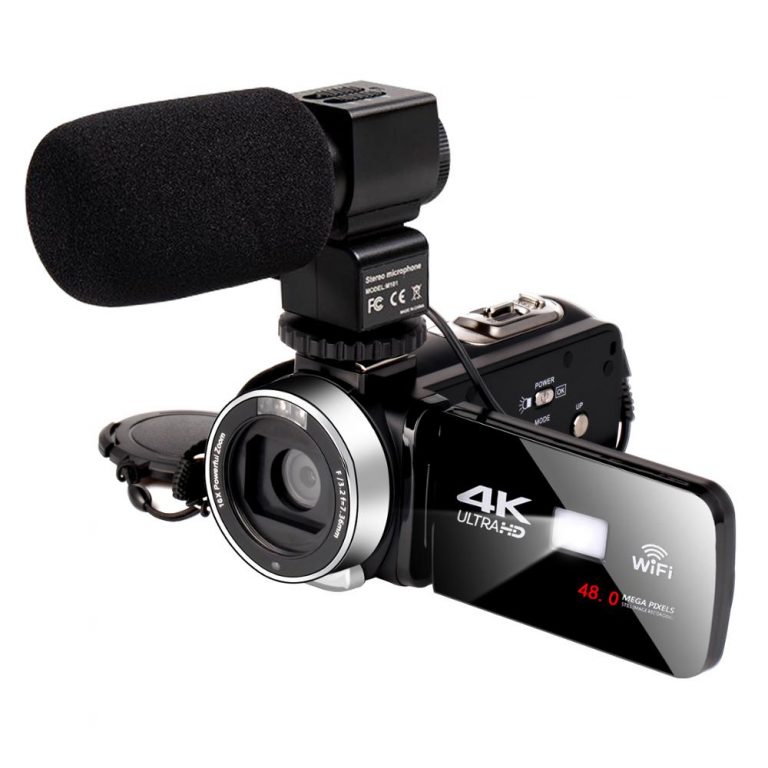 Real WIFI 4K-48MP Video Camera 18X Digital Zoom Recorder Camcorder Touch Screen Vlogging Camera For Youbute With Mic