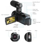 4K 48MP WiFi Digital Video Camera Camcorder with Night Vision