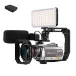4K Video Camera Professional Digital Camcorder Ordro AZ50 30FPS 64X Zoom Ultra HD Night Vision Filmadora Camara