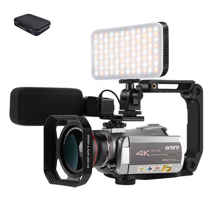 4K Video Camera Professional Digital Camcorder Ordro AZ50 30FPS 64X Zoom Ultra HD Night Vision Filmadora Camara