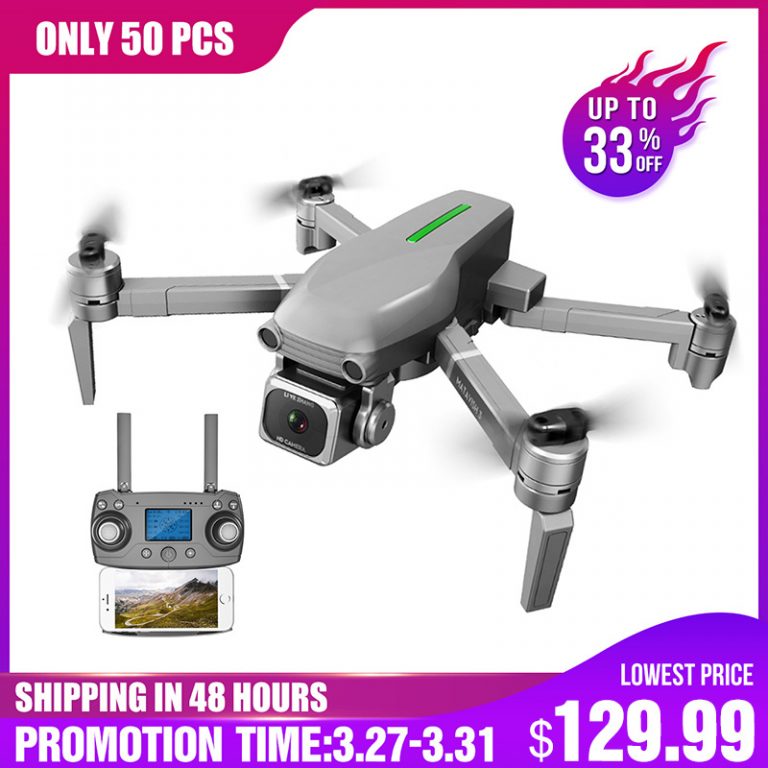 L109 RC Quadcopter Professional Drone 4K GPS HD Camera 5G WIFI FPV Brushless Motor 50X Zoom Electronic Stabilization Lens Follow