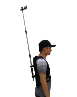 3rd Person View Mount - Wearable Handsfree Backpack Body-Mounted POV Camera Selfie Stick Pole for Gopro Action Camera