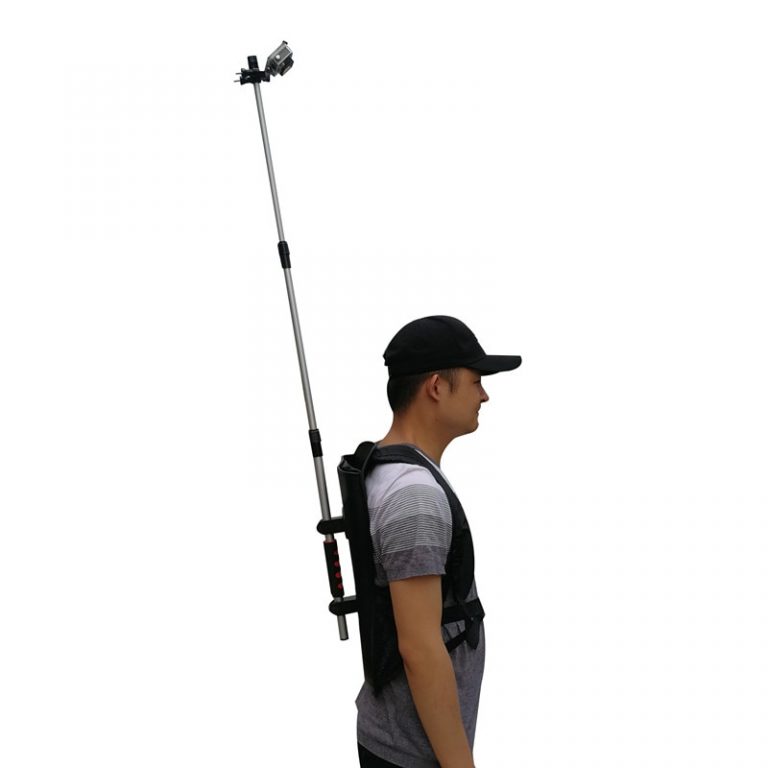 3rd Person View Mount - Wearable Handsfree Backpack Body-Mounted POV Camera Selfie Stick Pole for Gopro Action Camera