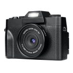 KOMERY 4K Digital Camera with Flip Screen – Perfect for WiFi Selfies and HD Video Recording 📸✨