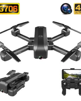 SG706 Drone 4K HD Wide Angle Dual Camera WIFI FPV Foldable Optical Flow Selfie Drones Professional 15Min Follow Me RC Quadcopter
