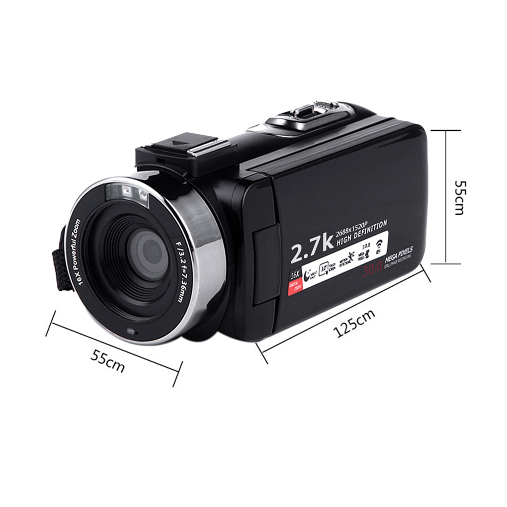 16X WIFI Digital Camera Portable Night Vision Digital Camcorder HDMI 4K Photo Professional 2.7K Video Camera