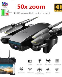 Best WIFI FPV Drone With 4K 1080P Wide Angle HD Camera 50x zoom Hight Hold Mode Fly 20Mins RC Foldable Quadcopter Dron