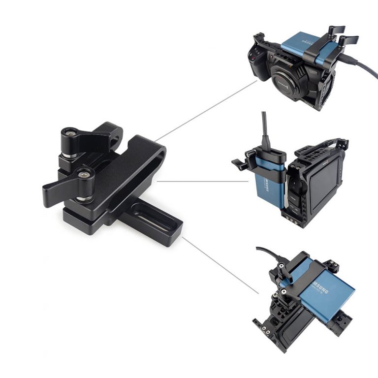 MAGICRIG BMPCC 4K Camera Cage with NATO Handle + T5 SSD Card Mount Clamp for Blackmagic Pocket Cinema Camera BMPCC 4K /BMPCC 6K 4 MAGICRIG BMPCC 4K Camera Cage with NATO Handle + T5 SSD