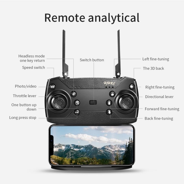 HJ28 Foldable RC Drone 4 Channels Wifi 2MP/5MP FPV Camera Drone Altitude Hold Gesture Photo/Video RC Quadcopter 4 HJ28 Foldable RC Drone 4 Channels Wifi 2MP/5MP FPV Camera