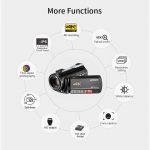 ORDRO 4K WiFi Digital Video Camera Camcorder Recorder DV 24MP
