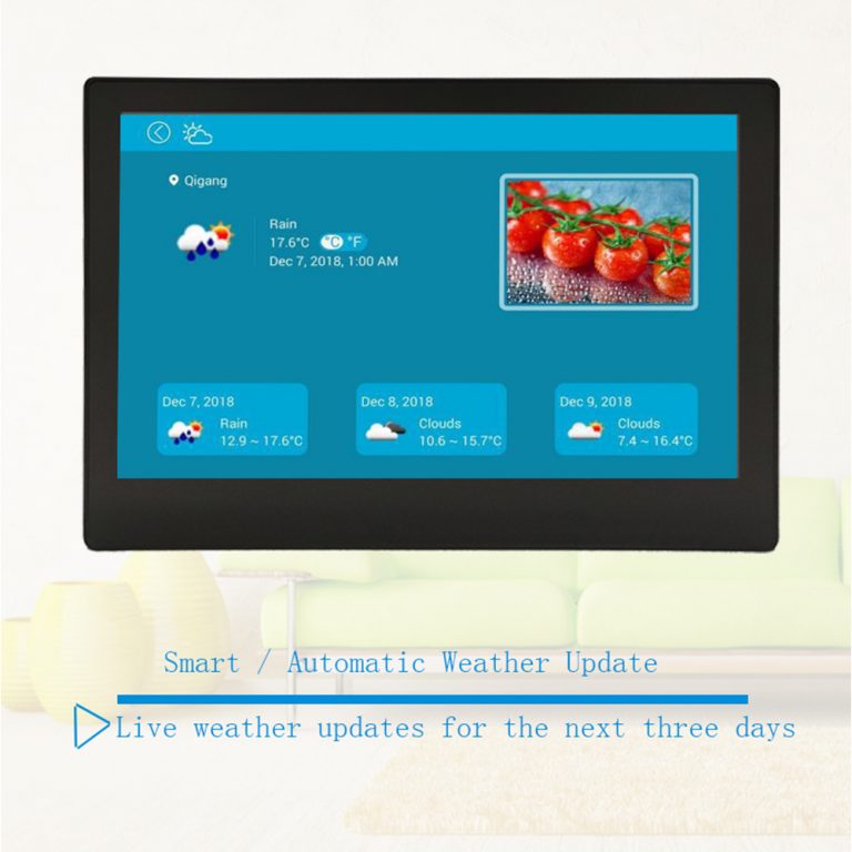 10 inch WIFI cloud photo frame with touch screen 16G