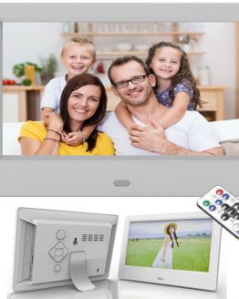New7 inch LCD Digital Photo Picture Frame Clock MP4 Movie Player Remote Control HD Remote Control Button Digital Photo Frame