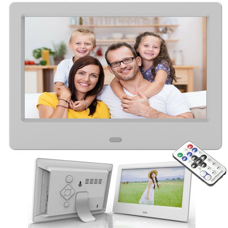 New7 inch LCD Digital Photo Picture Frame Clock MP4 Movie Player Remote Control HD Remote Control Button Digital Photo Frame