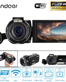 Ordro UHD 4k WIFI 24MP Digital Video Camera With 3.1'' Touch Display Wifi Digital Video Camcorder Professional Photography Cam