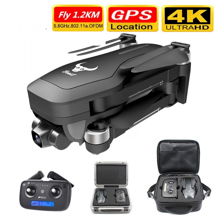 Smart Pro GPS Drone with Wifi FPV 4K HD Camera Two-axis anti-shake Self-stabilizing Gimbal Brushless Quadcopter Fly 1.2KM