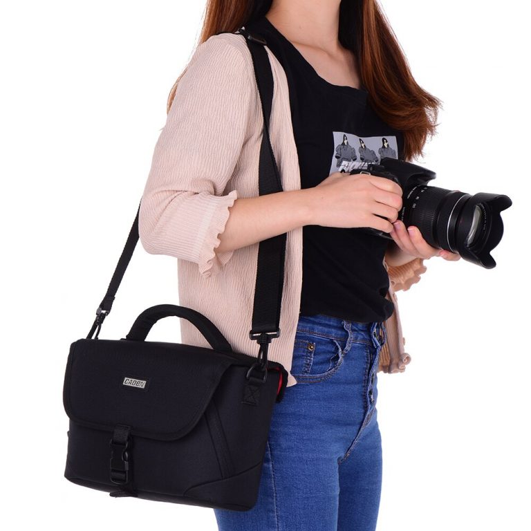 CADEN Padded Camera Bag Zippered Design Shockproof Camera Bag for Nikon Canon Sony DSLR Cameras Lenses High Quality 4 Bag Zippered Design Shockproof Camera Bag for Nikon Canon