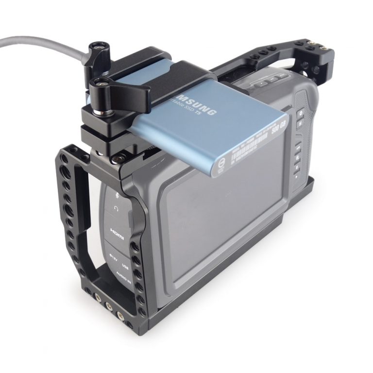 MAGICRIG BMPCC 4K Cage Video Camera Cage with T5 SSD Card Mount Clamp