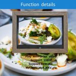 10 inch wooden frame advertising digital photo frame digital photo album