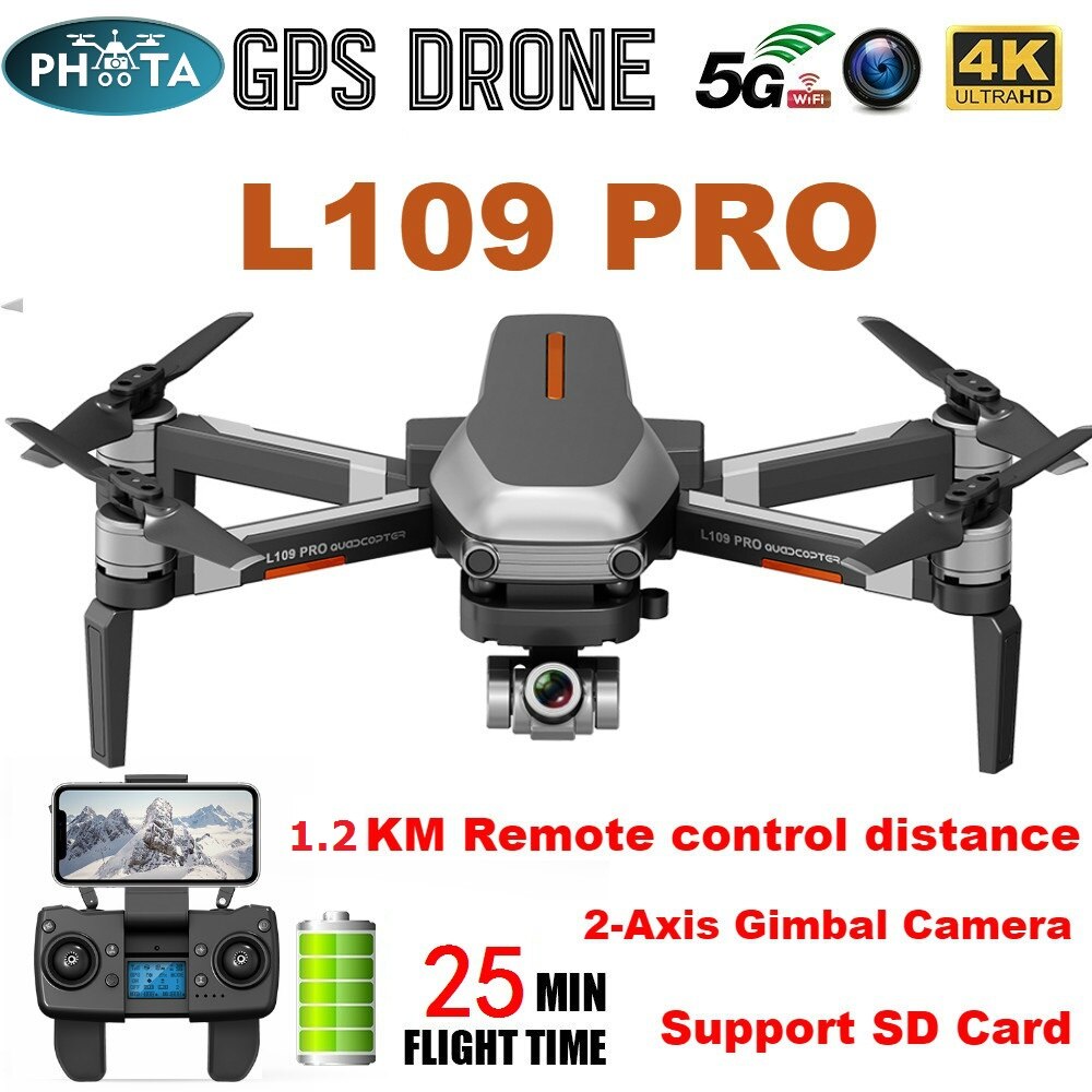 L109 Pro X1 PRO GPS Drone 4K Two-Axis Anti-Shake Gimbal Camera HD 5G WIFI FPV Brushless Motor 1.2km Long Distance RC Quadcopter