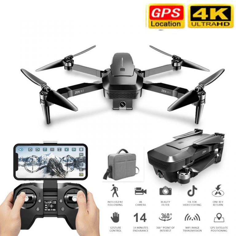 RC Drone 5G WIFI GPS Brushless 50X Zoom 4K Dual Camera