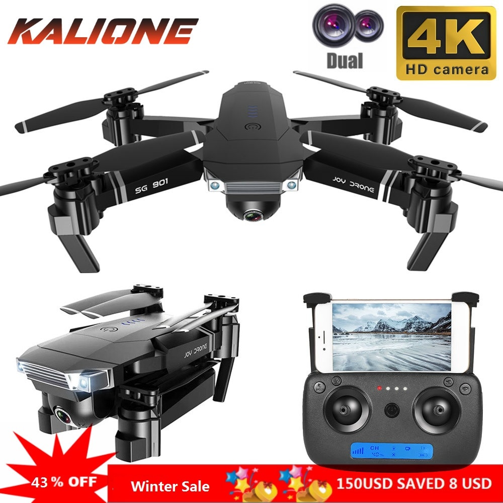 SG901 Quadrocopter Camera Drone 4K 1080P HD Dual Camera 50X Zoom Gesture photo Follow Me FPV Professional Toy For Kid