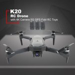 K20 RC Drone with 4K Camera ESC 5G GPS WiFi FPV Brushless 1800m Control Distance Foldable RC Helicopter Airplane Toys