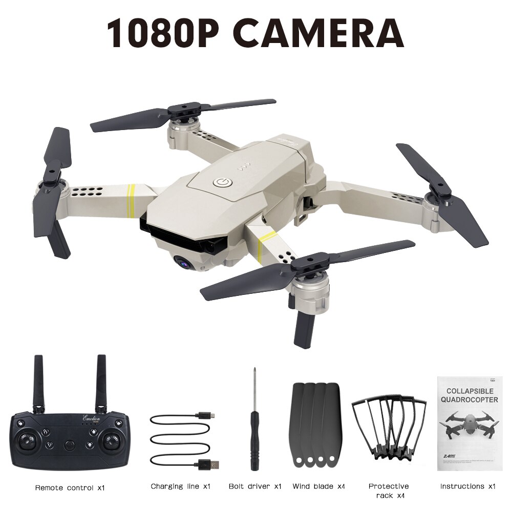 High Quality E58 WIFI FPV With Wide Angle HD Camera High Hold Mode Foldable Arm RC Quadcopter Drone With Remote Control
