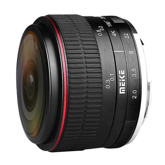 MEIKE MK-6.5mm F2.0 Fisheye Lens Fixed Focus Lens EF-M Mount Lense Large Aperture Auto Focus Lens For Canon DSLR Camera