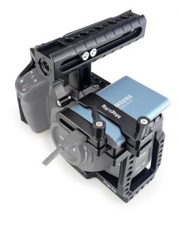 MAGICRIG BMPCC 4K Camera Cage with NATO Handle + T5 SSD Card Mount Clamp for Blackmagic Pocket Cinema Camera BMPCC 4K /BMPCC 6K