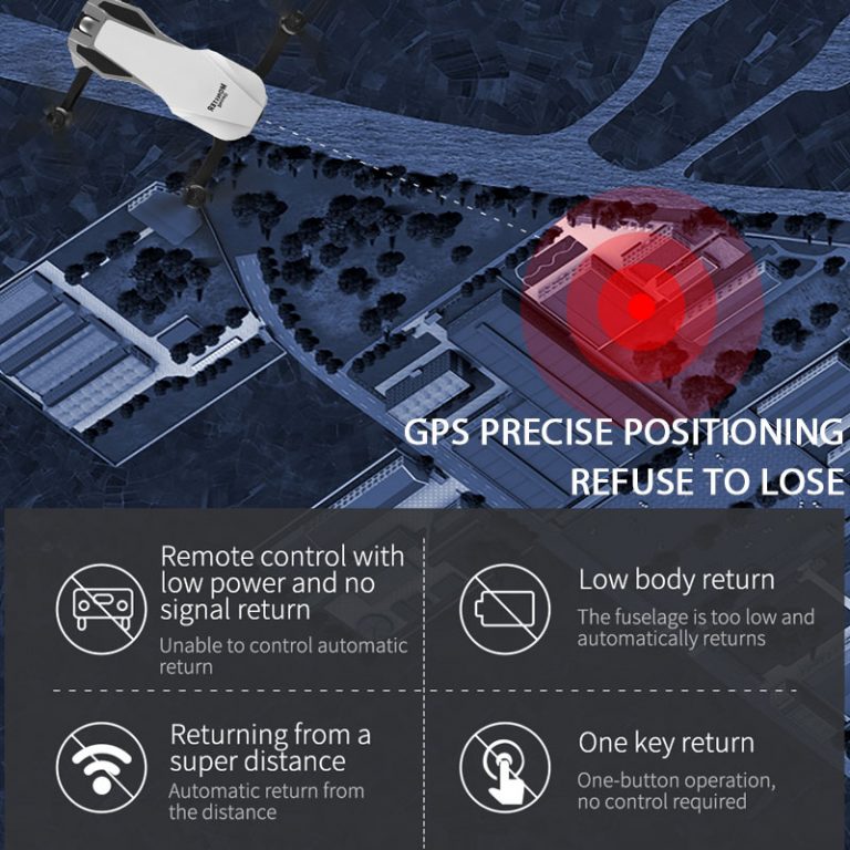 Two-axis anti-shake Self-stabilizing gimbal Dual Camera