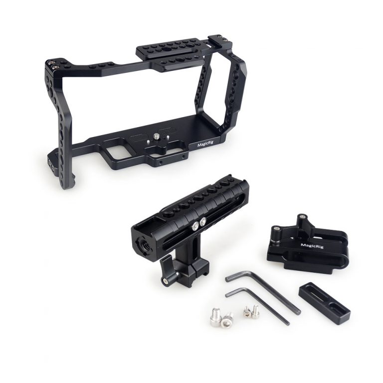 MAGICRIG BMPCC 4K Camera Cage with NATO Handle + T5 SSD Card Mount Clamp for Blackmagic Pocket Cinema Camera BMPCC 4K /BMPCC 6K 3 MAGICRIG BMPCC 4K Camera Cage with NATO Handle + T5 SSD