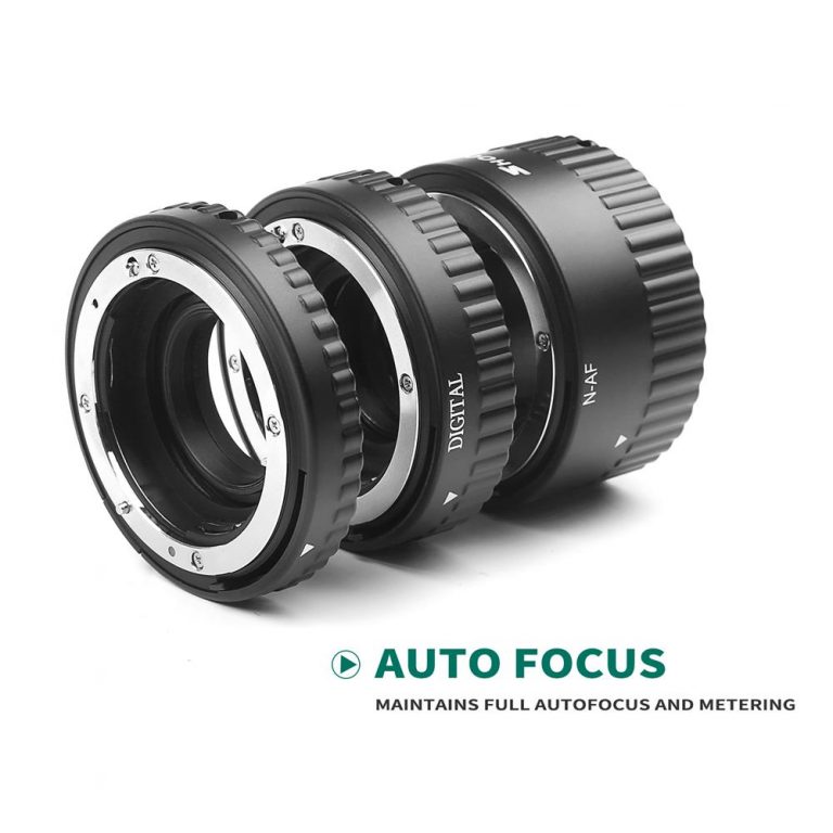 Extension Tube MK-N-AF1-B Lightweight Design with DSLR