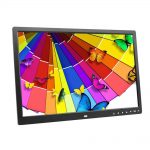 17 inch touch button digital photo frame electronic album HDMI HD wall mount display video advertising machine