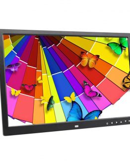 17 inch touch button digital photo frame electronic album HDMI HD wall mount display video advertising machine